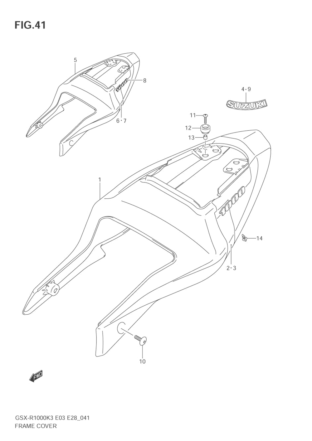 Frame cover (model k3)