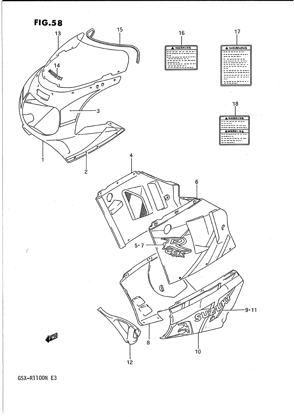 Cowling body (model n)