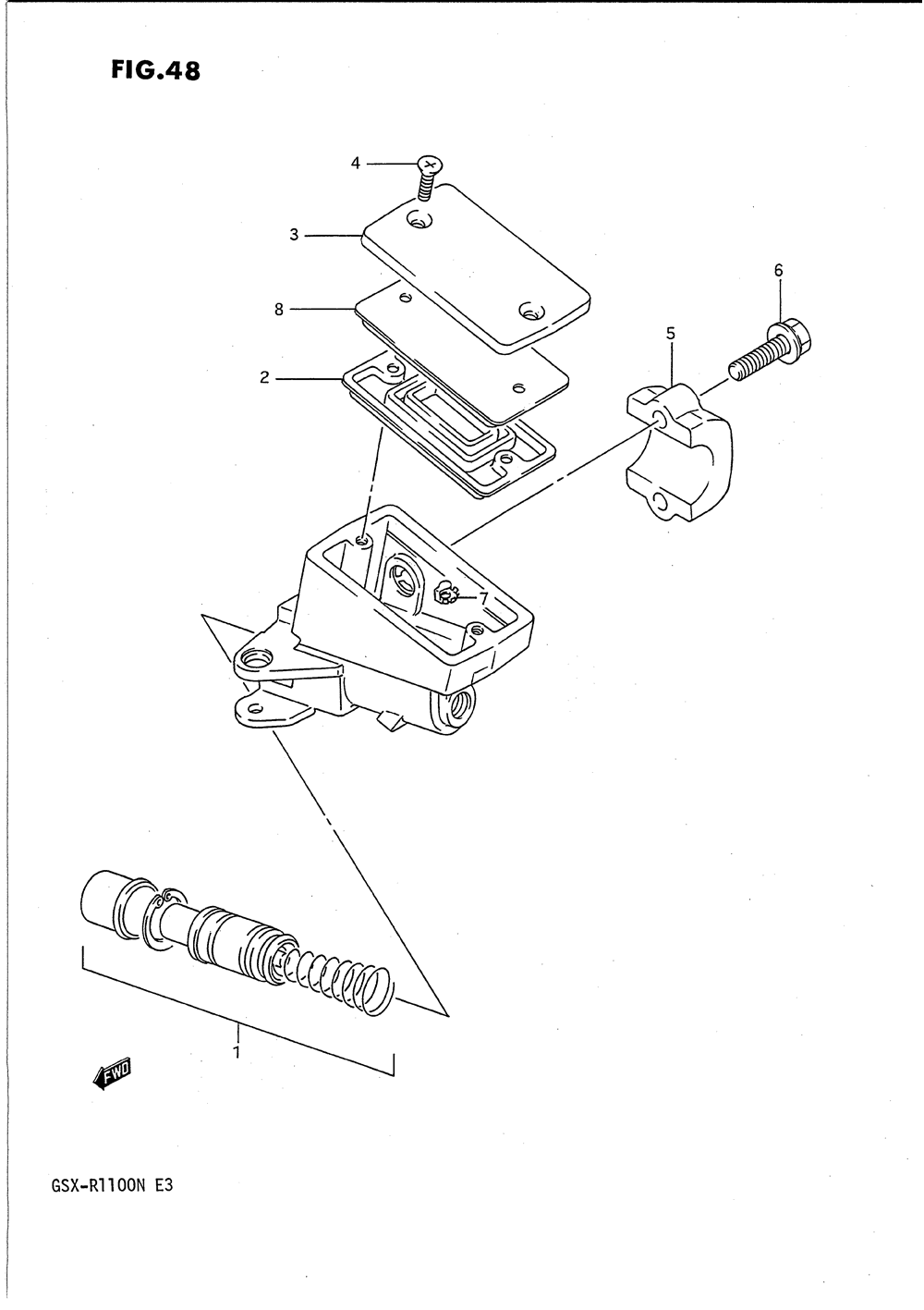 Front master cylinder