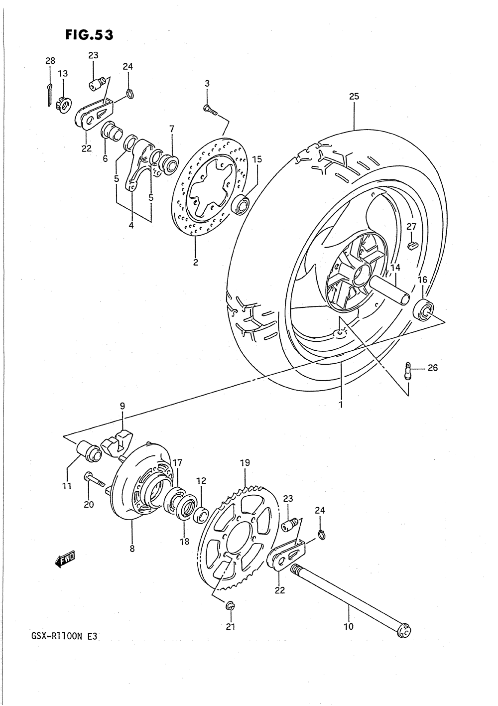 Rear wheel