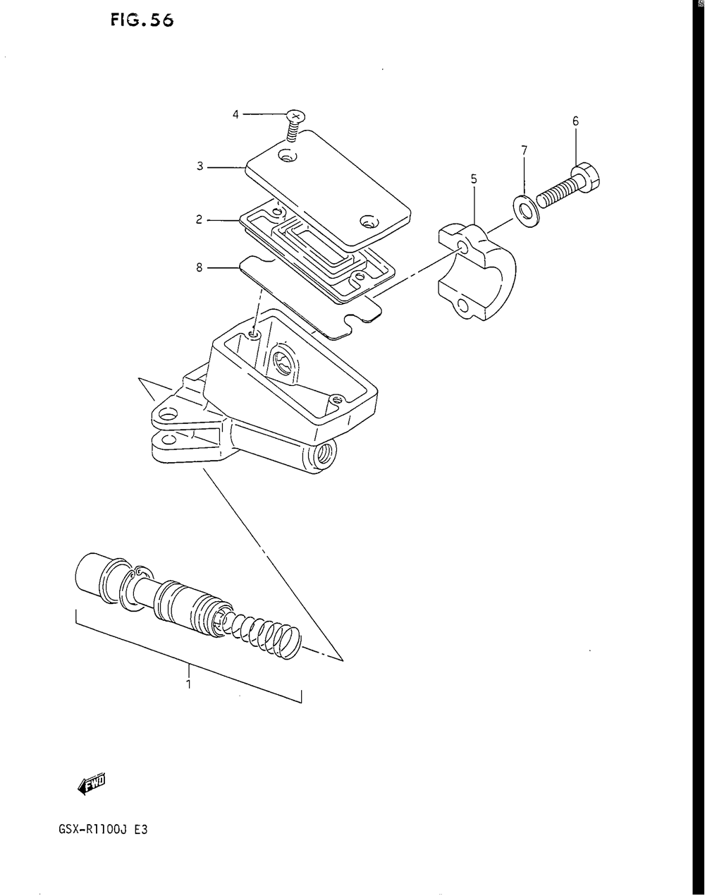 Front master cylinder