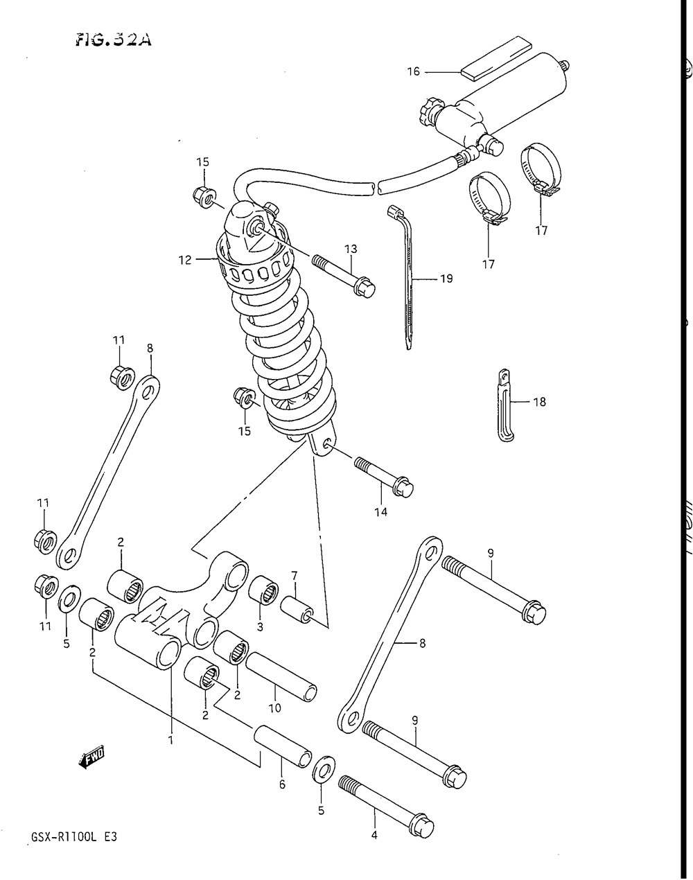 Rear cushion lever (model l)