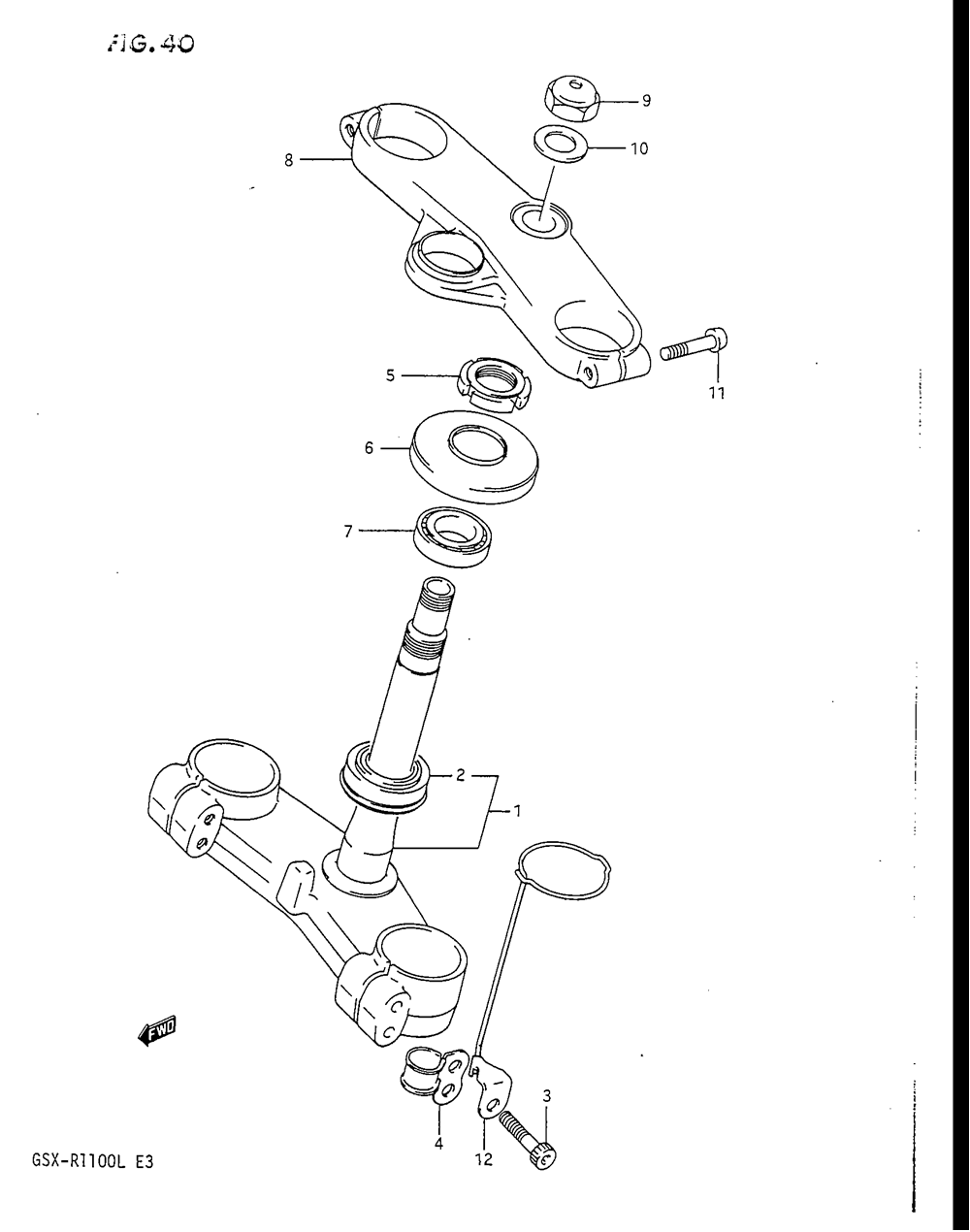 Steering stem (model k)