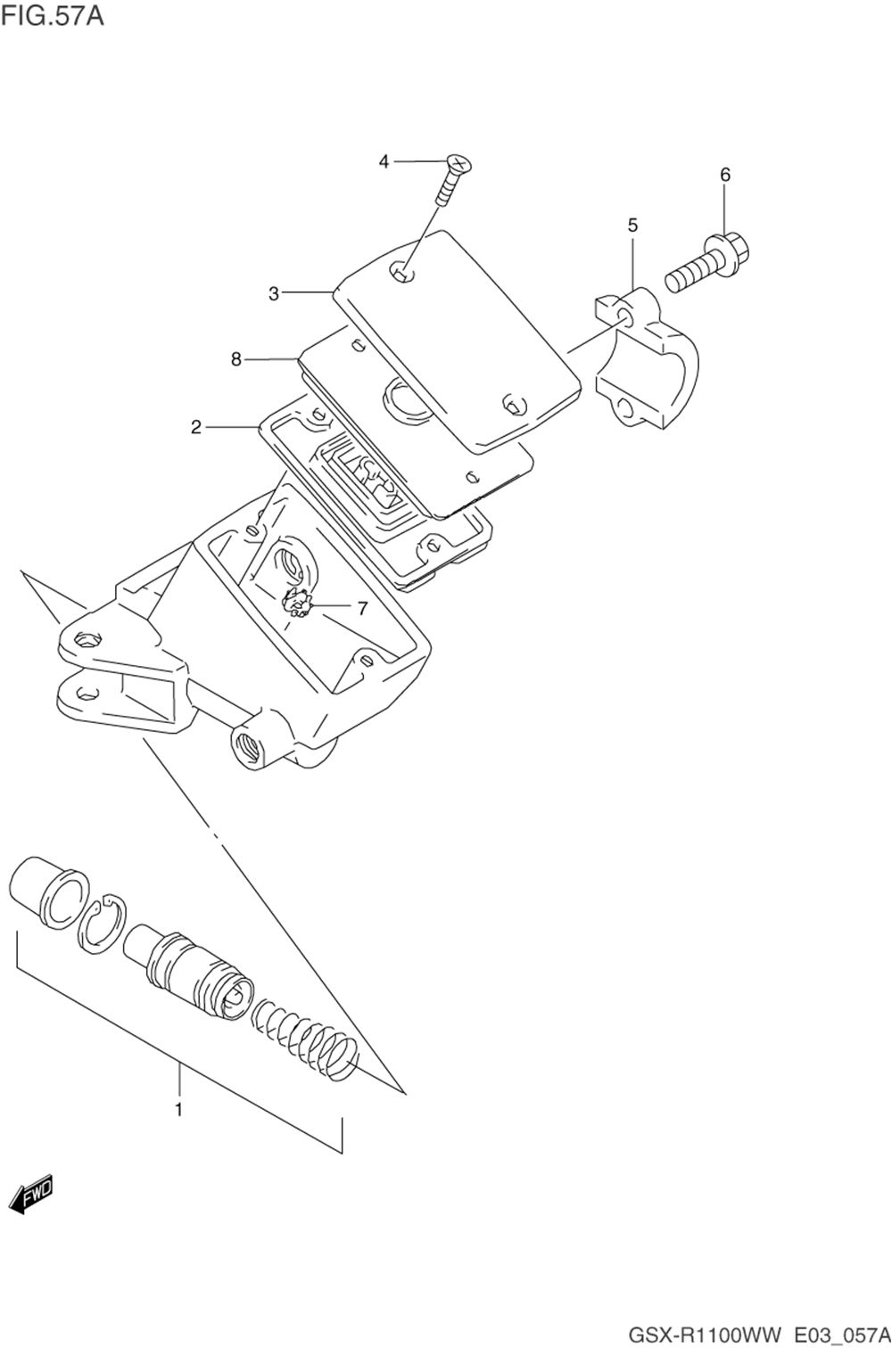 Front master cylinder (model s_t_v_w)