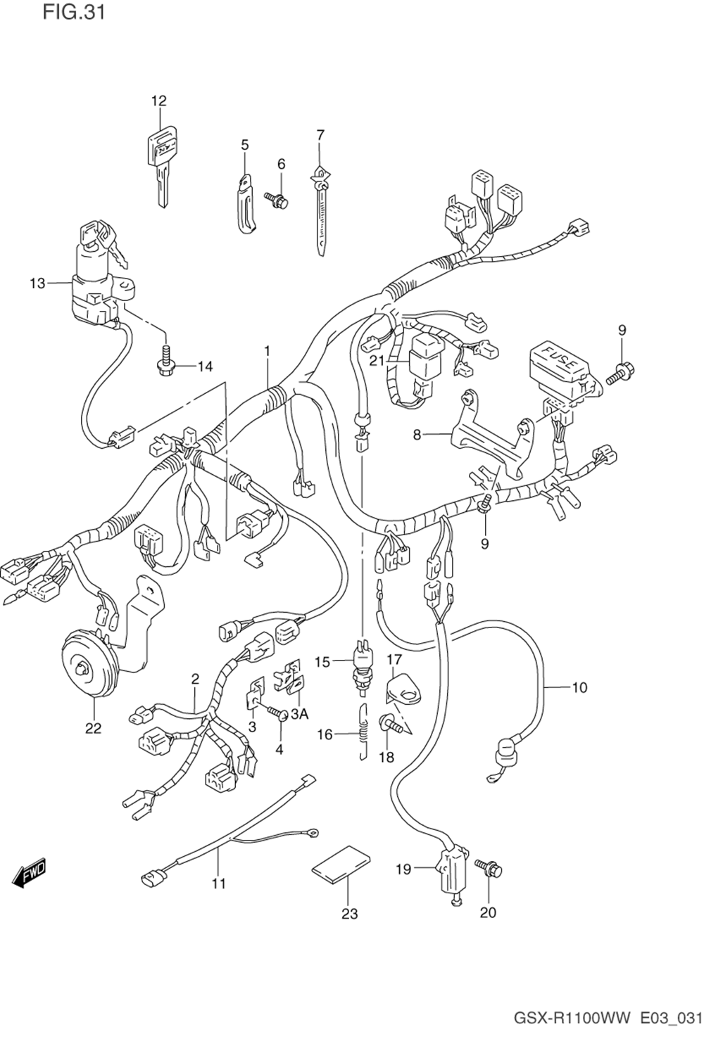 Wiring harness (model p_r)