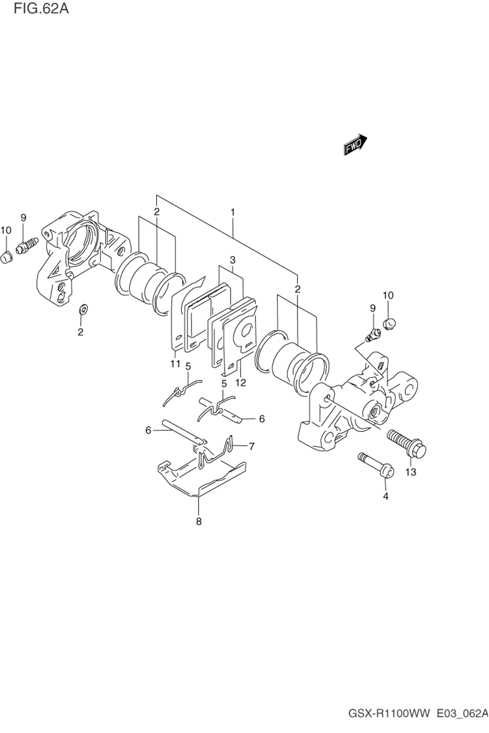 Rear caliper (model s_t_v_w)