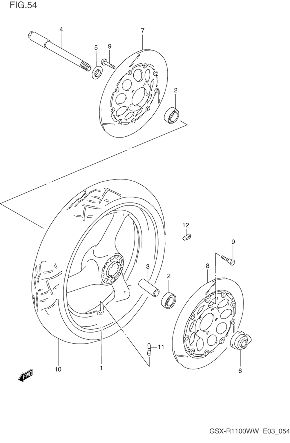 Front wheel (model p_r)