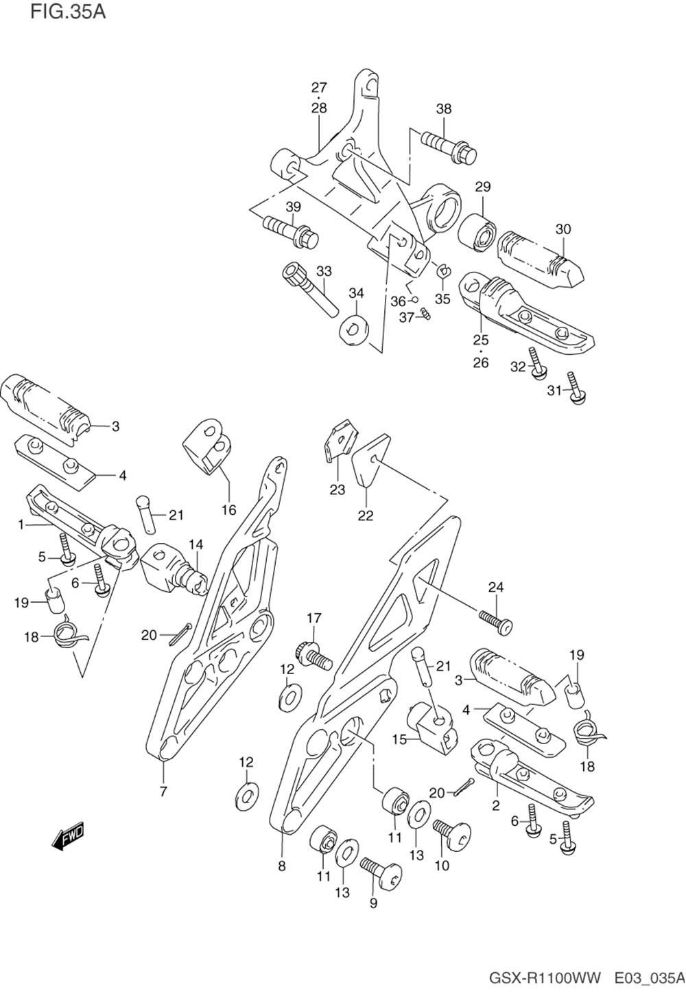 Footrest (model s_t_v_w)