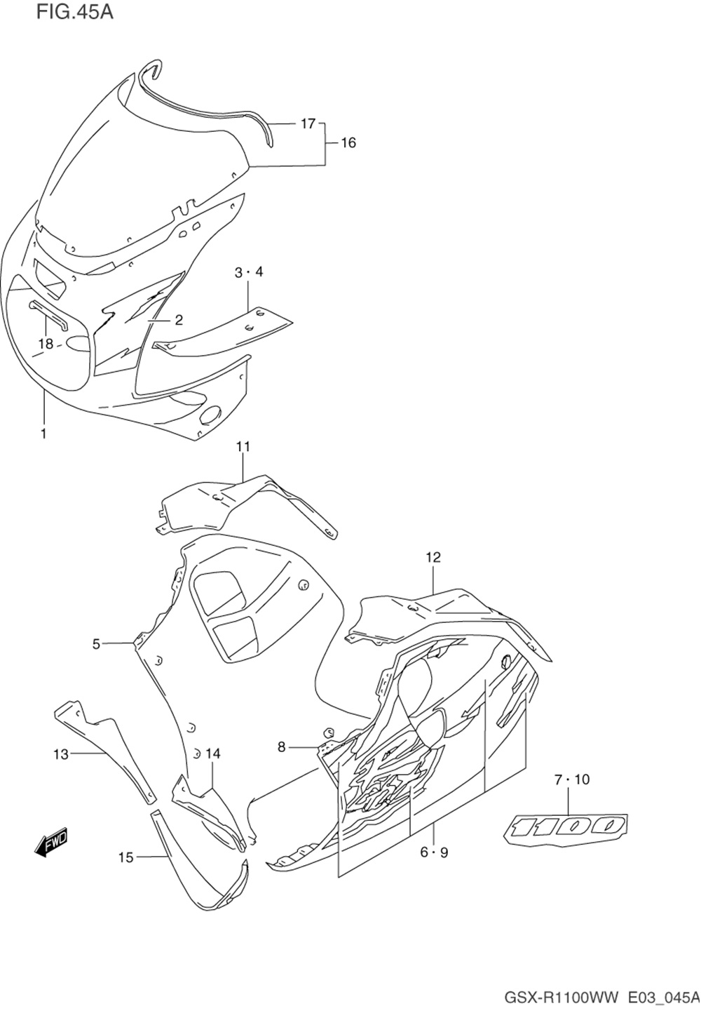 Cowling body (model r m18)