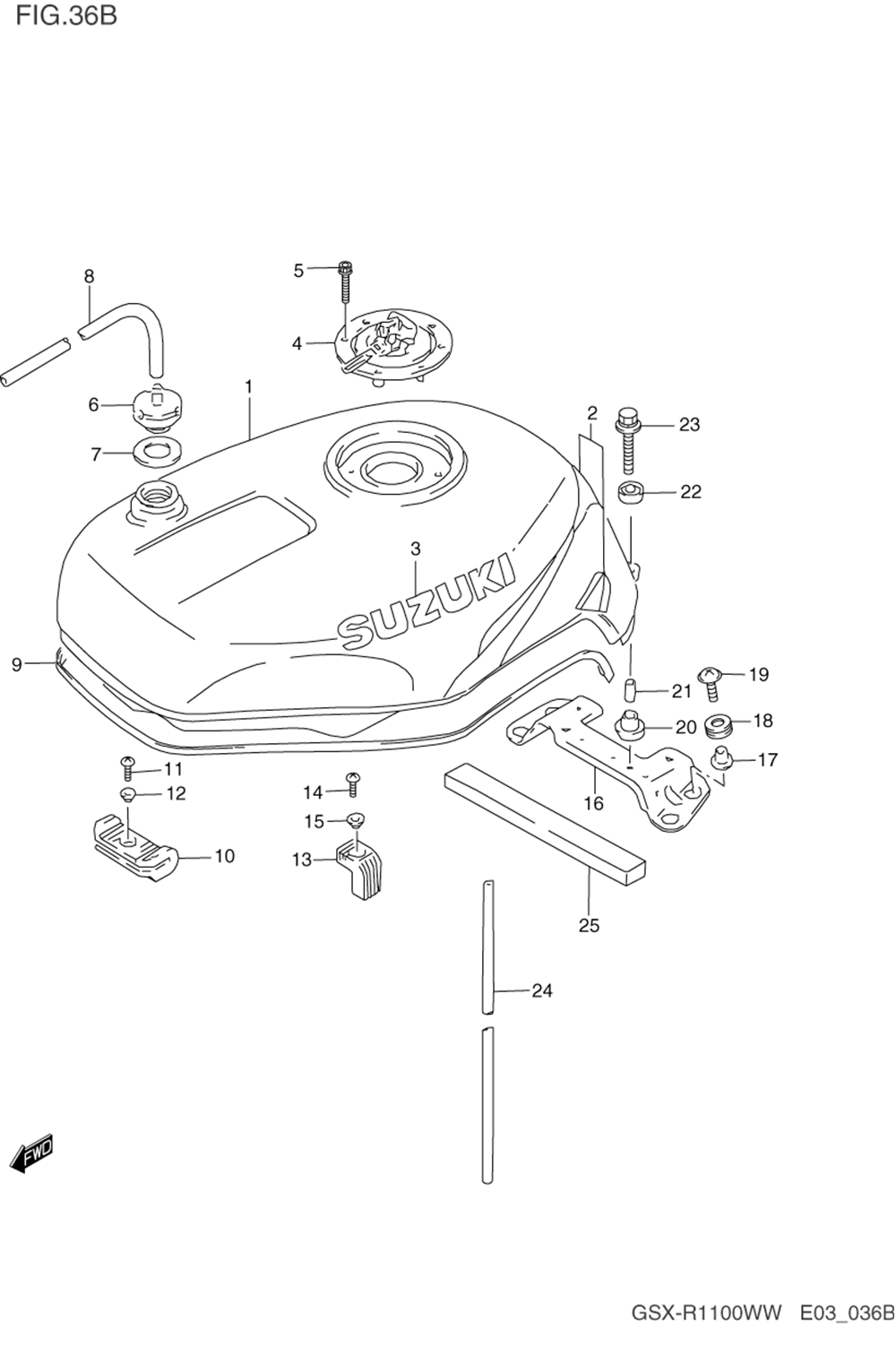 Fuel tank (model t)