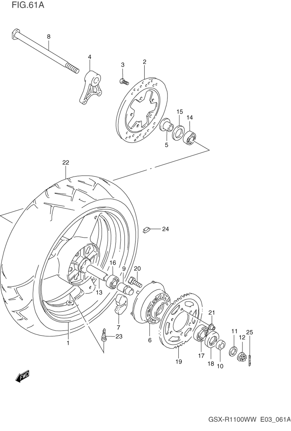 Rear wheel (model s_t_v_w)