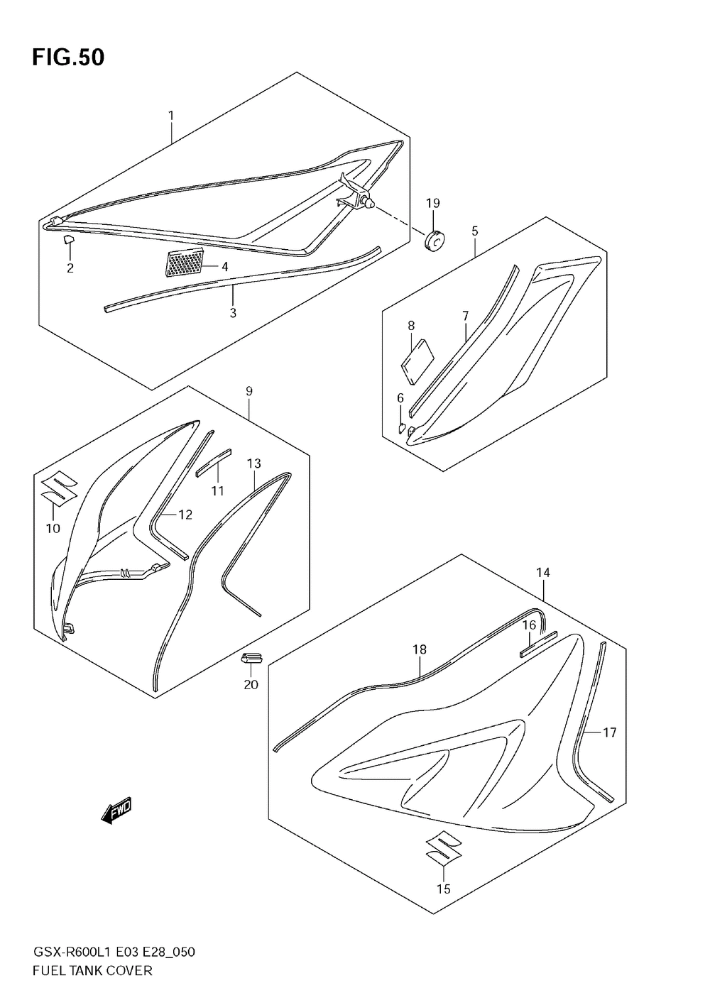 Fuel tank cover