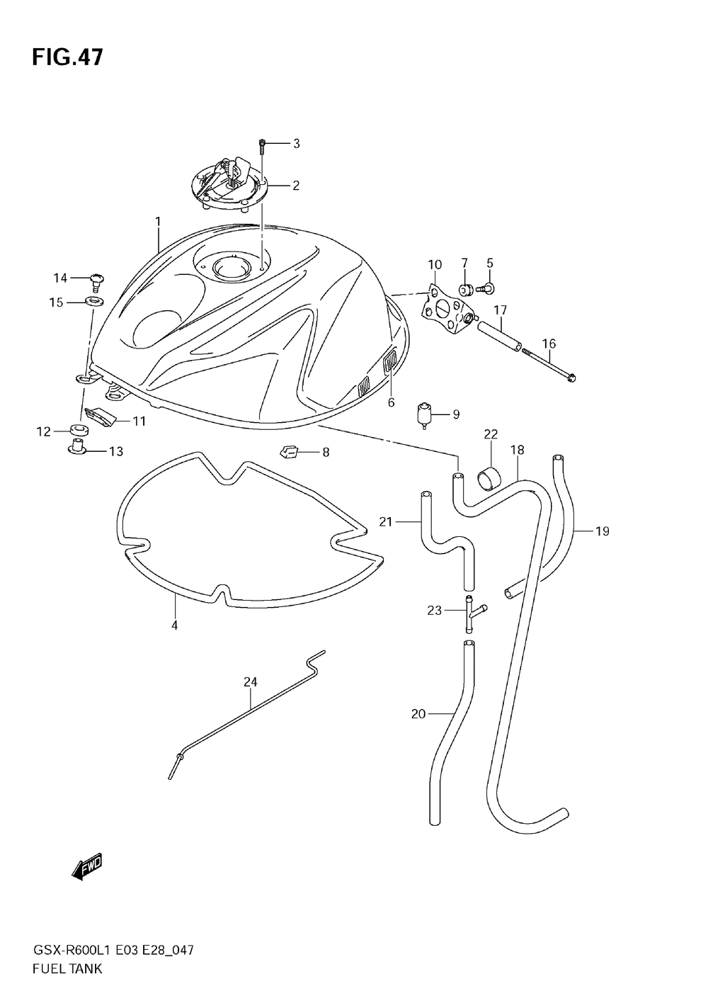 Fuel tank (e28)