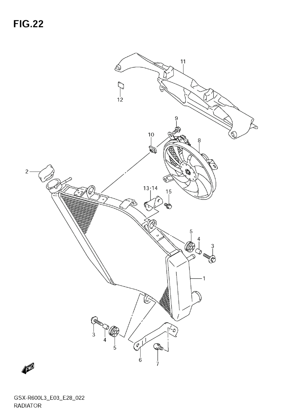 Radiator (gsx-r600l3 e03)