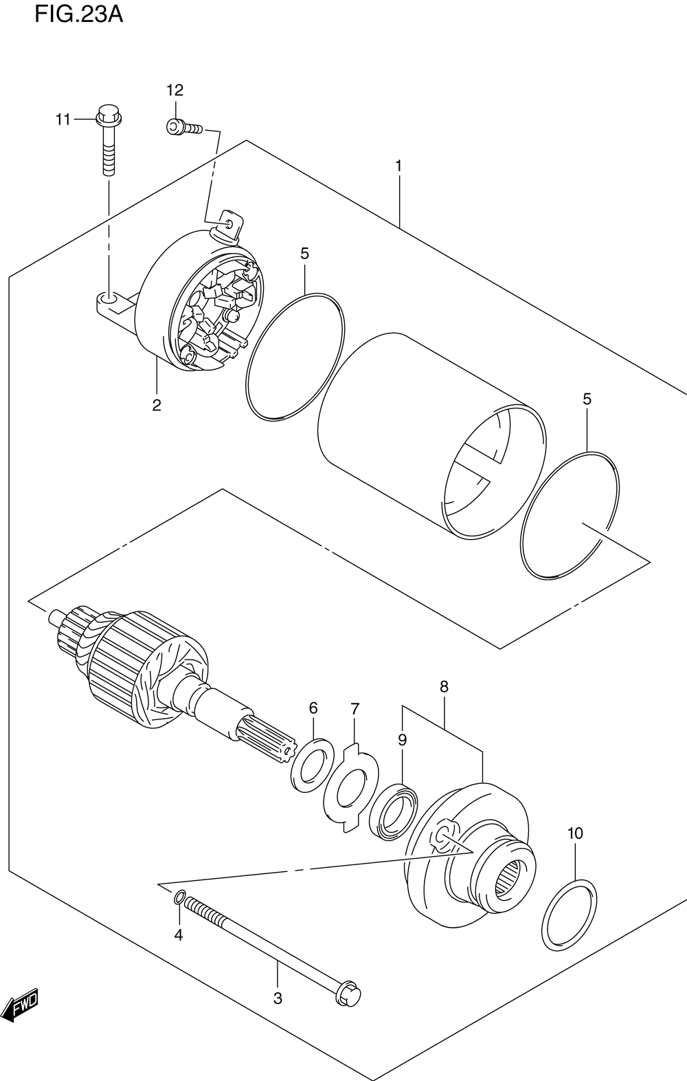 Starting motor (model y)