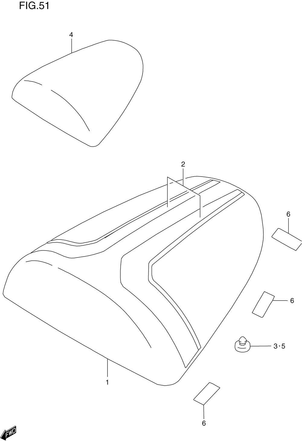 Seat tail box (model v)