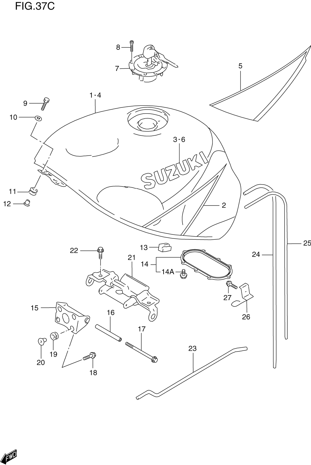 Fuel tank (model y)