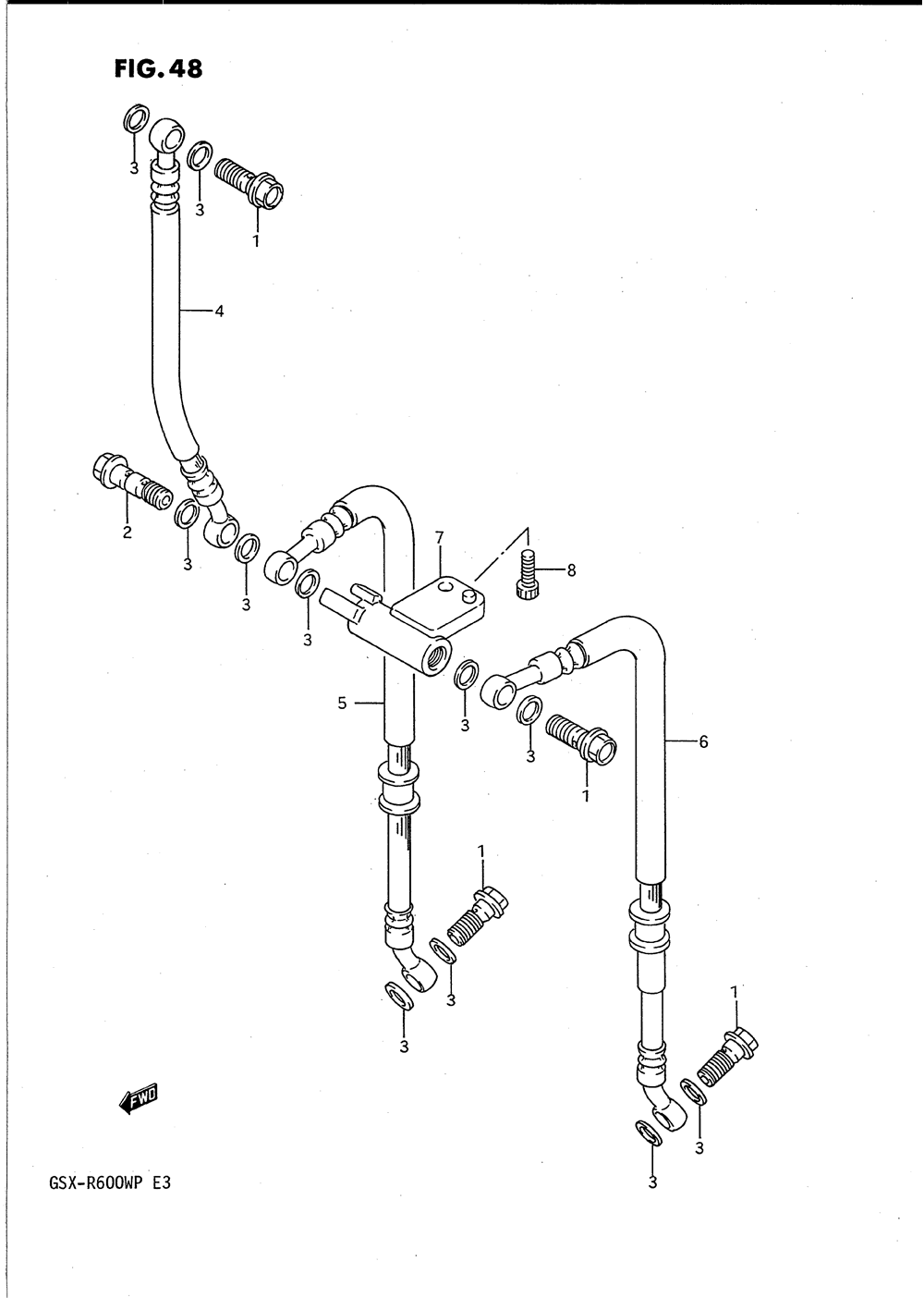 Front brake hose