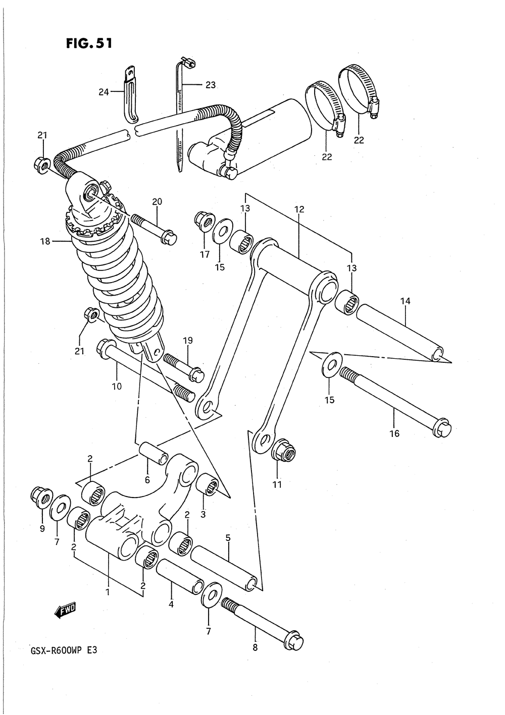 Rear cushion lever