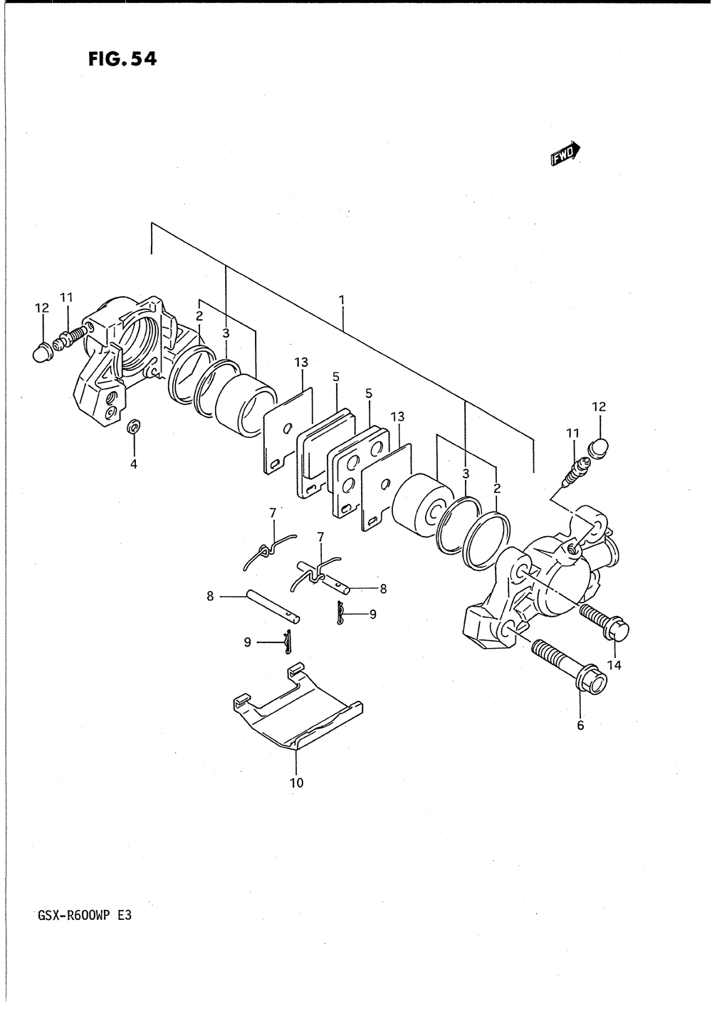 Rear caliper