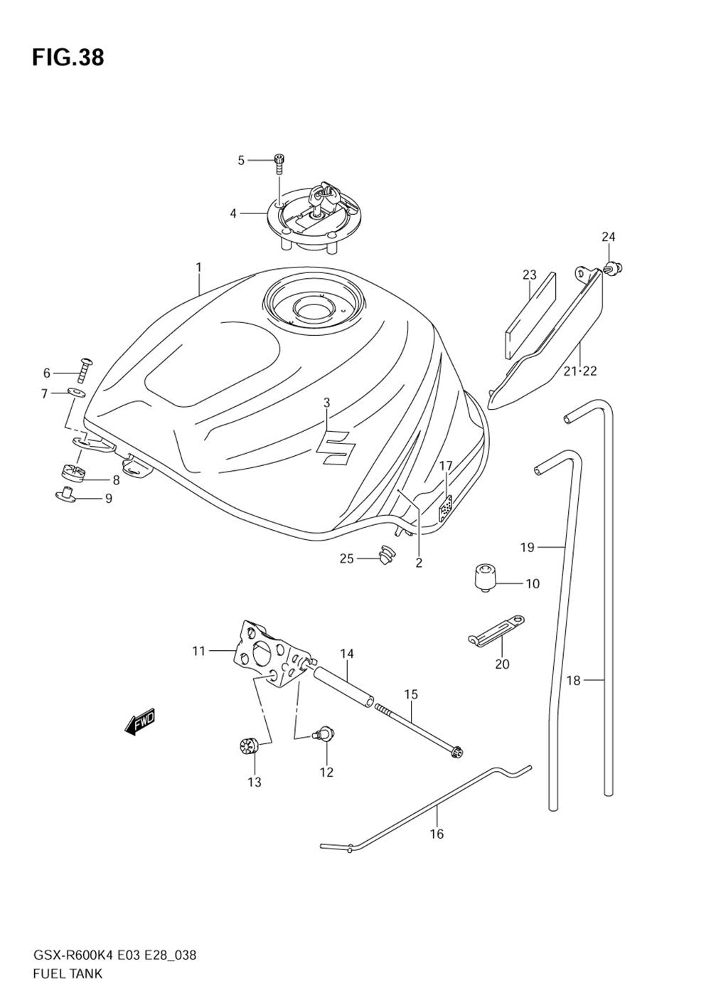 Fuel tank (model k4)