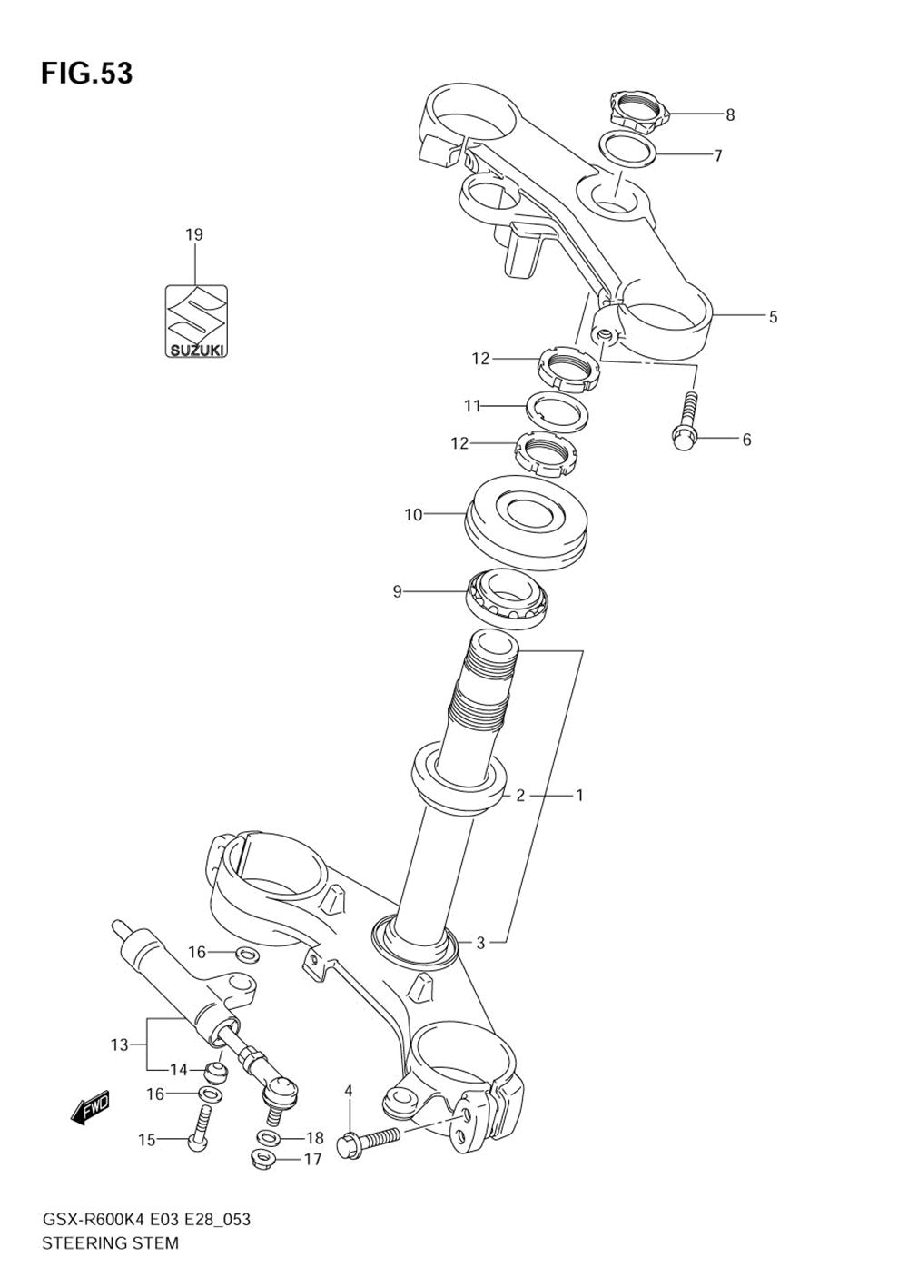 Steering stem