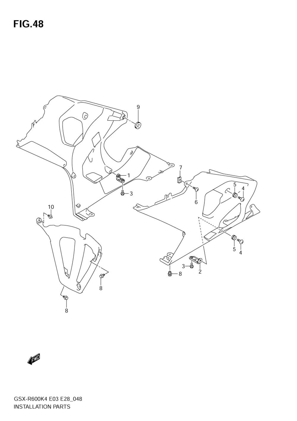 Installation parts