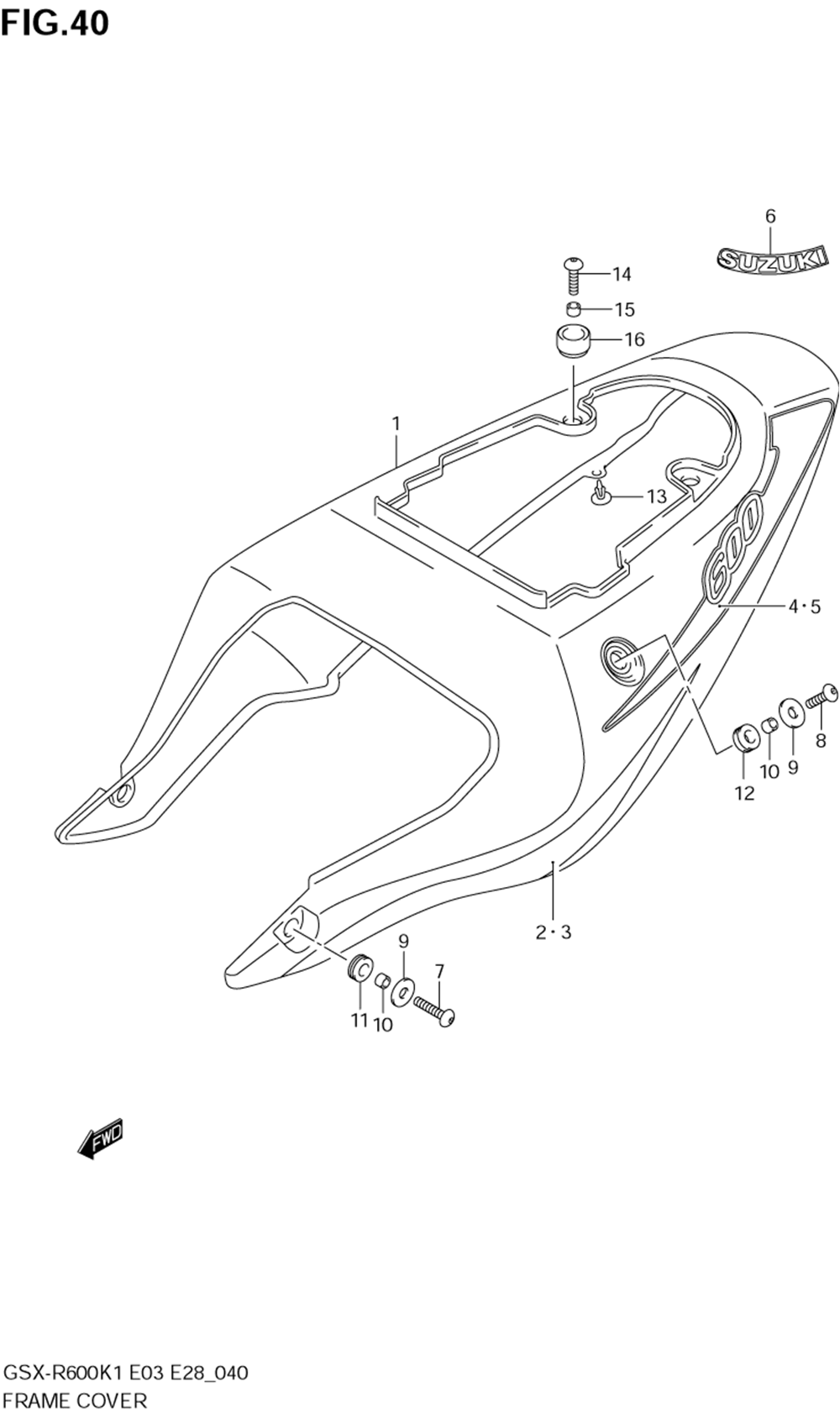 Frame cover (model k1)