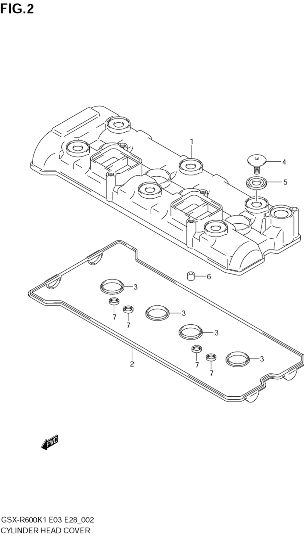 Cylinder head cover