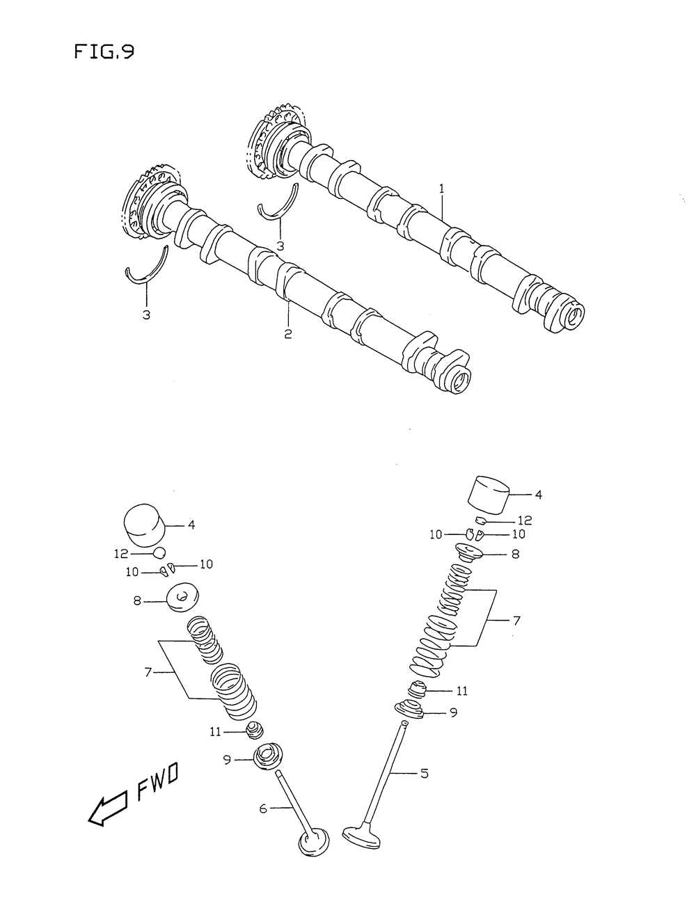 Cam shaft - valve