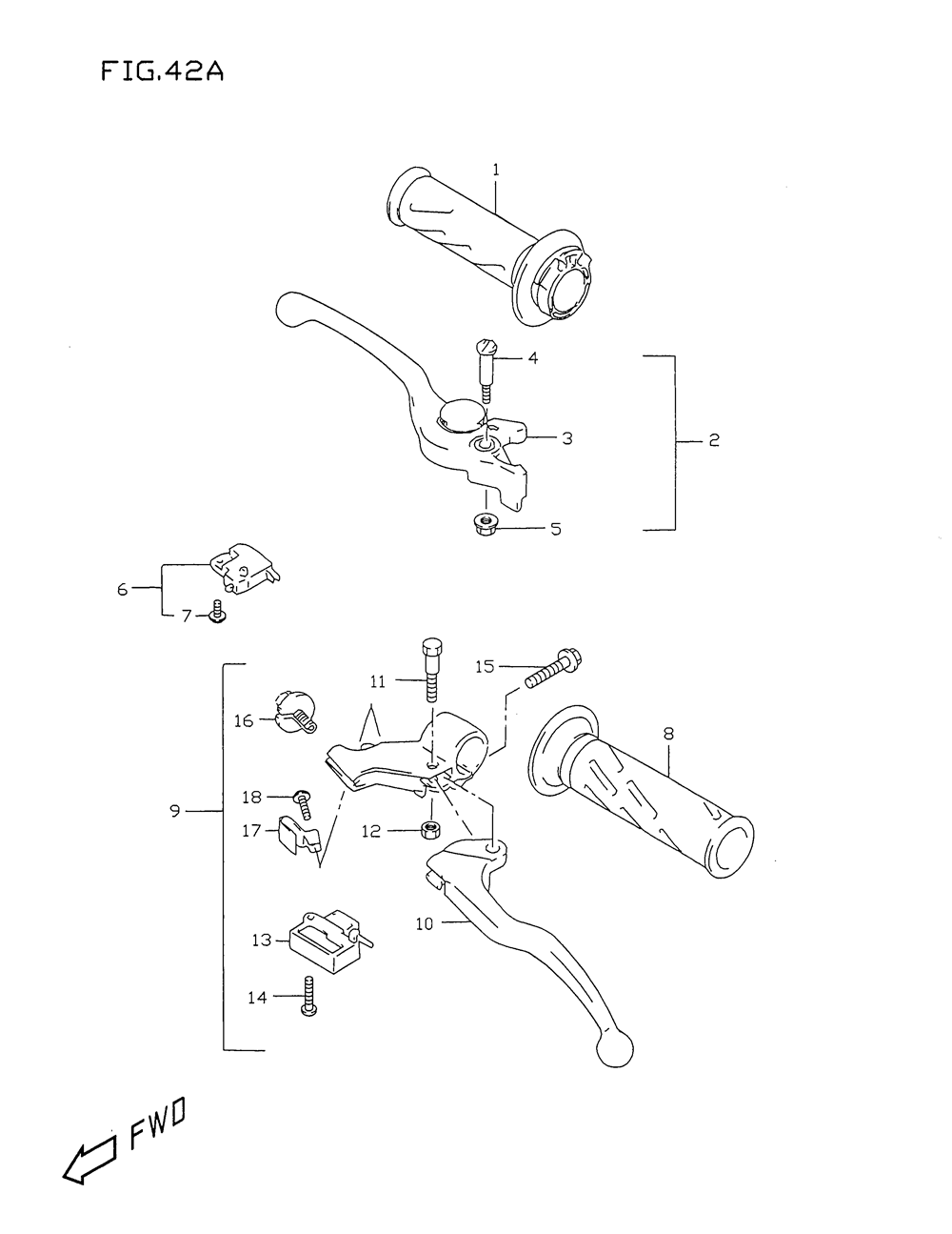 Handle lever (model w_x)