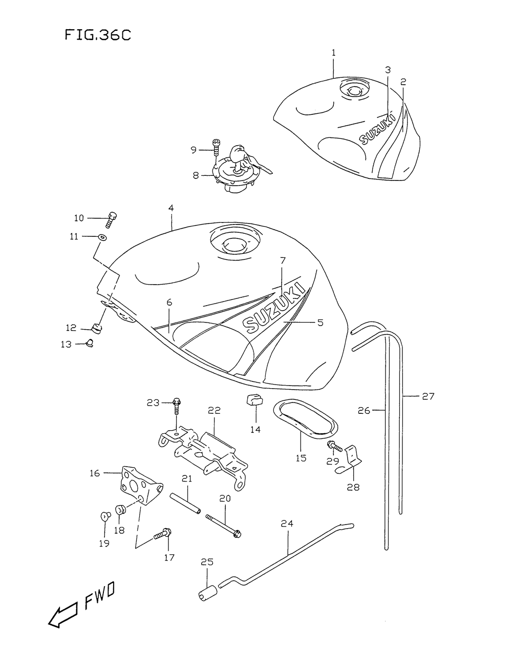 Fuel tank (model x)