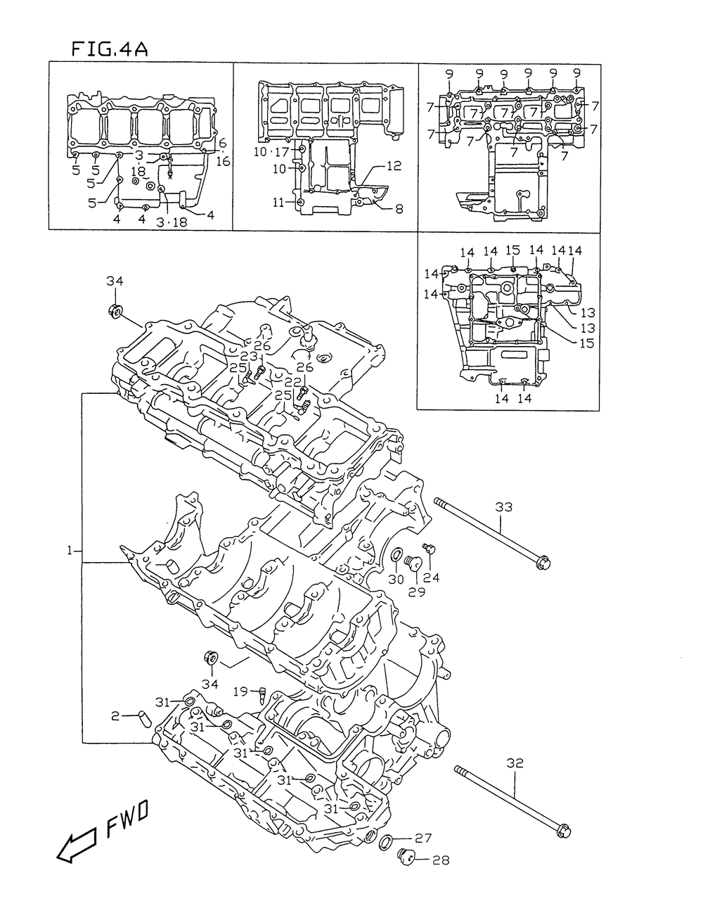 Crankcase (model w_x)