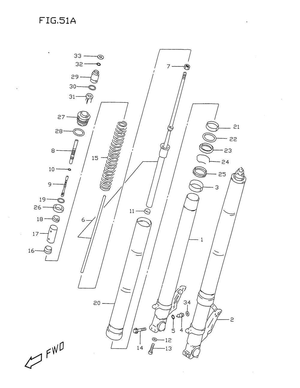 Front damper (model w_x)