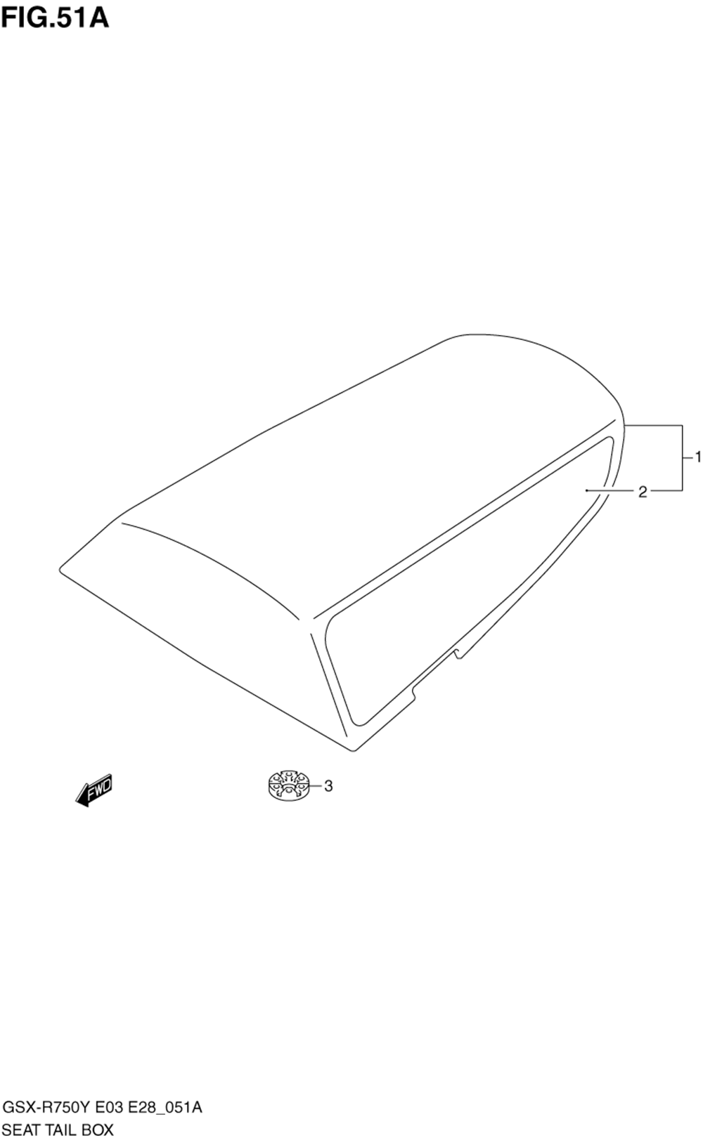 Seat tail box (model k1)