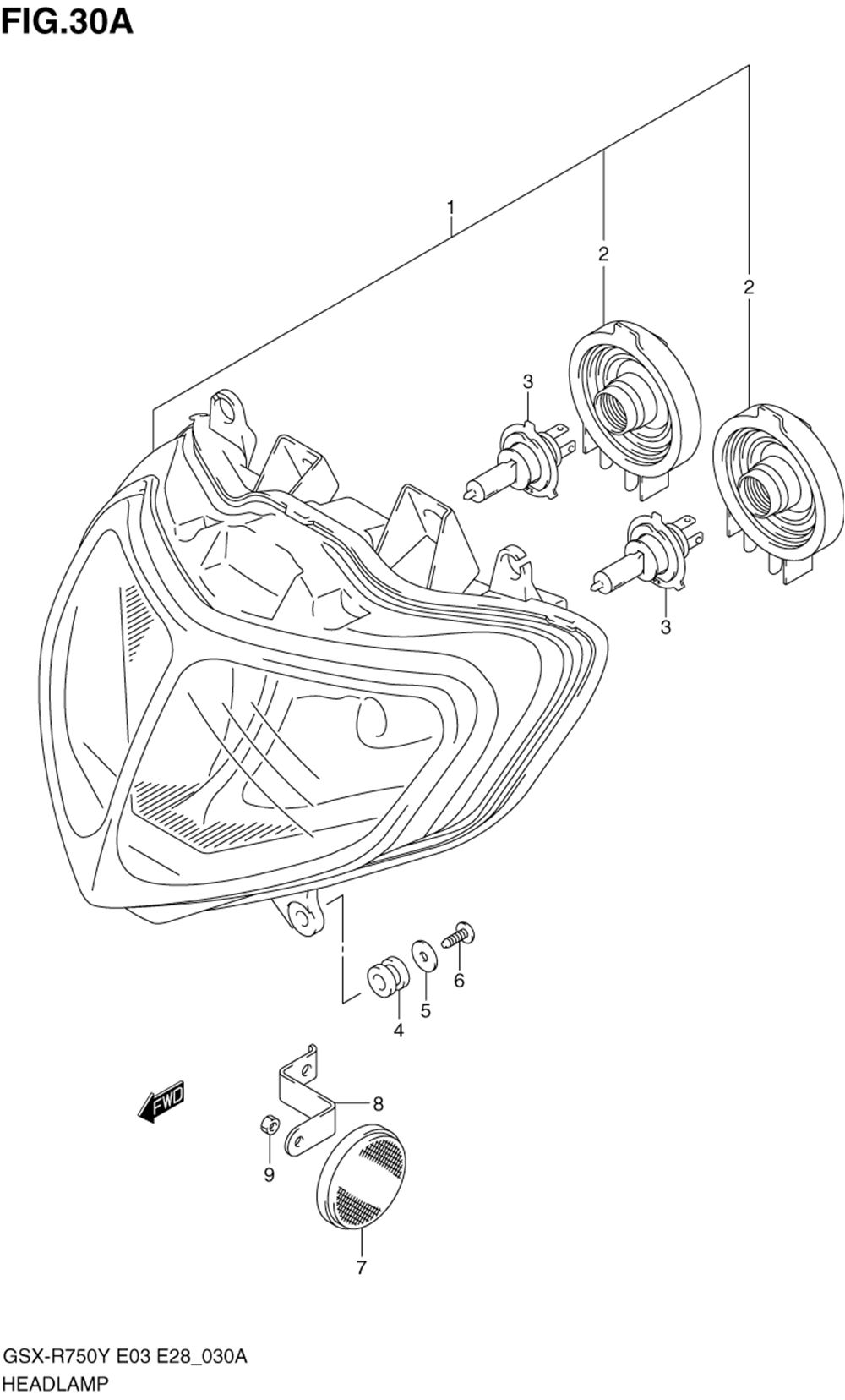 Headlamp (model k2_k3)