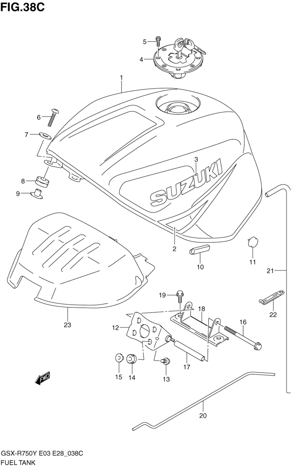 Fuel tank (model k3)