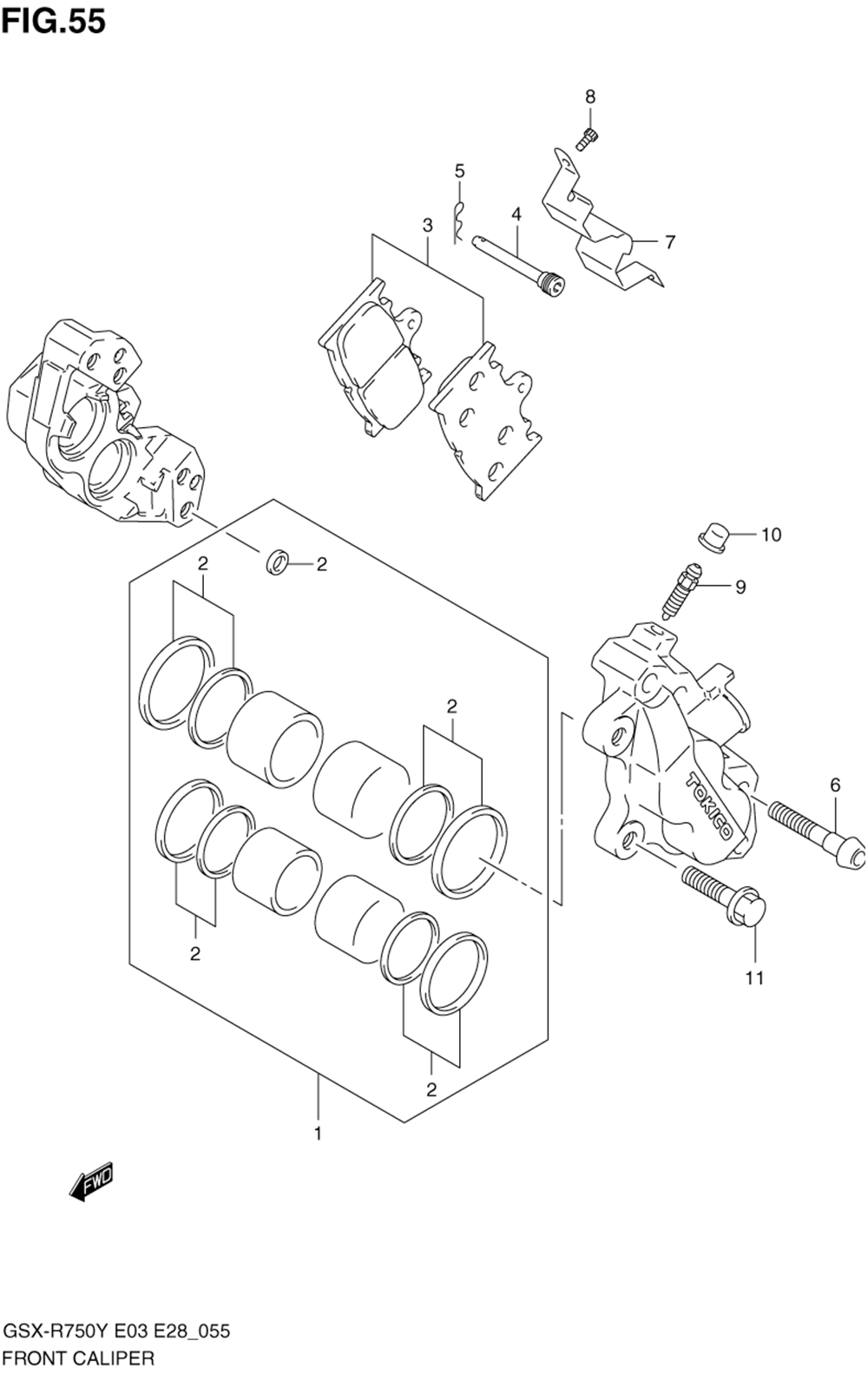 Front calipers