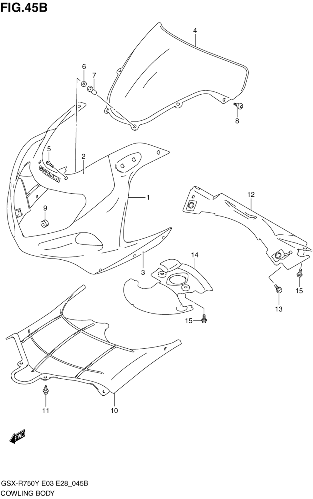 Cowling body (model k2)