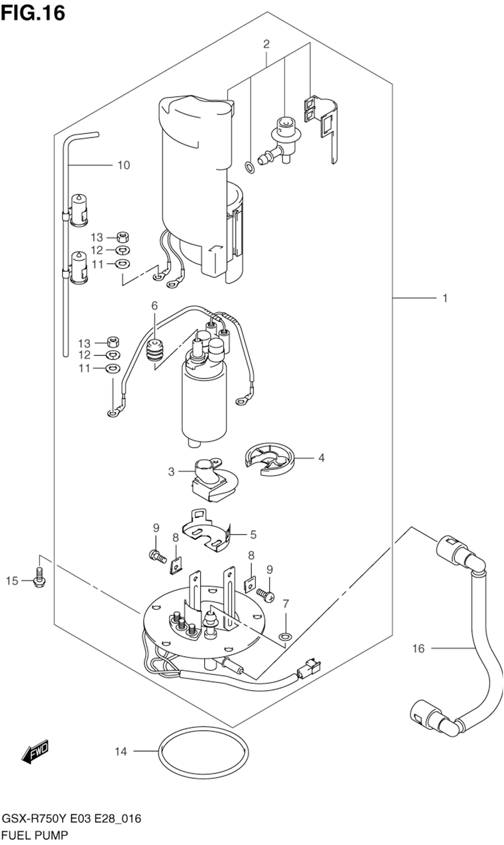 Fuel pump (model y_k1)