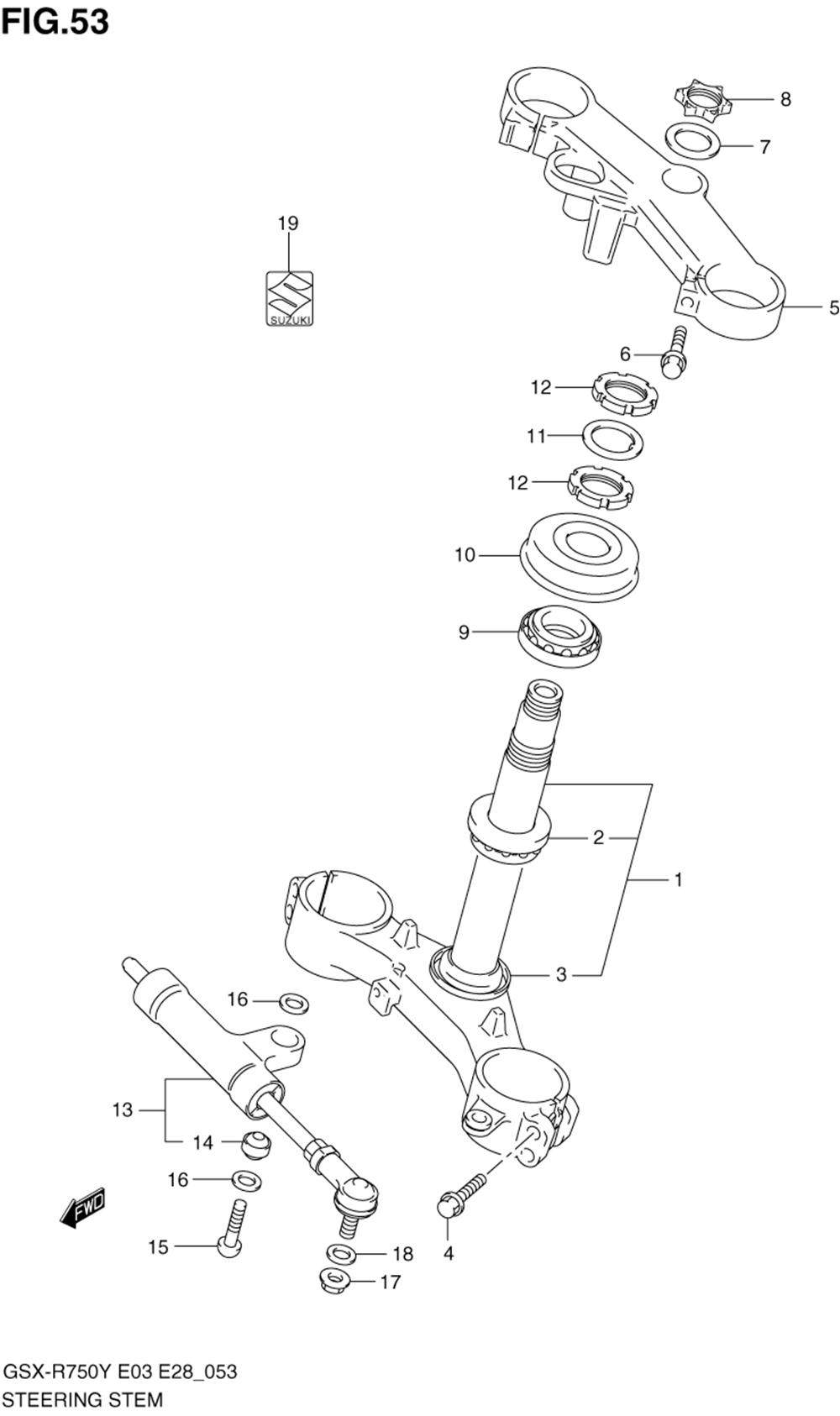 Steering stem