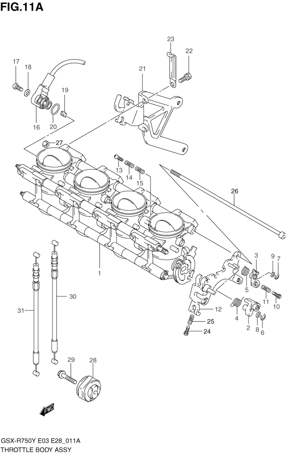 Throttle body (model k1)