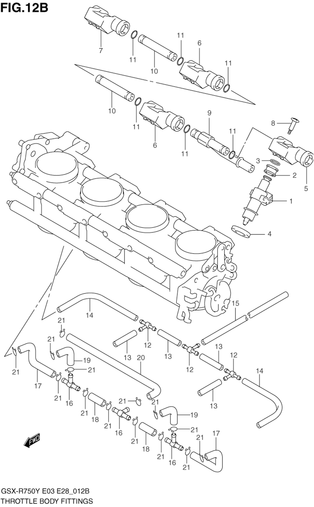 Throttle body hose_joint (model k2_k3)