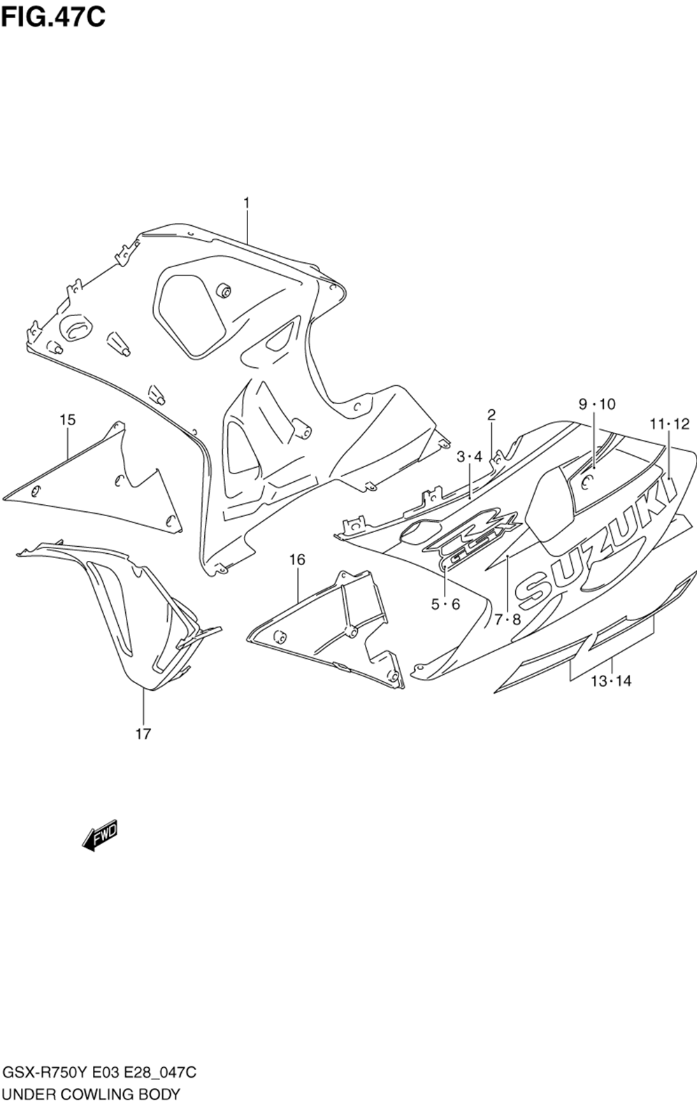 Under cowling (model k3)