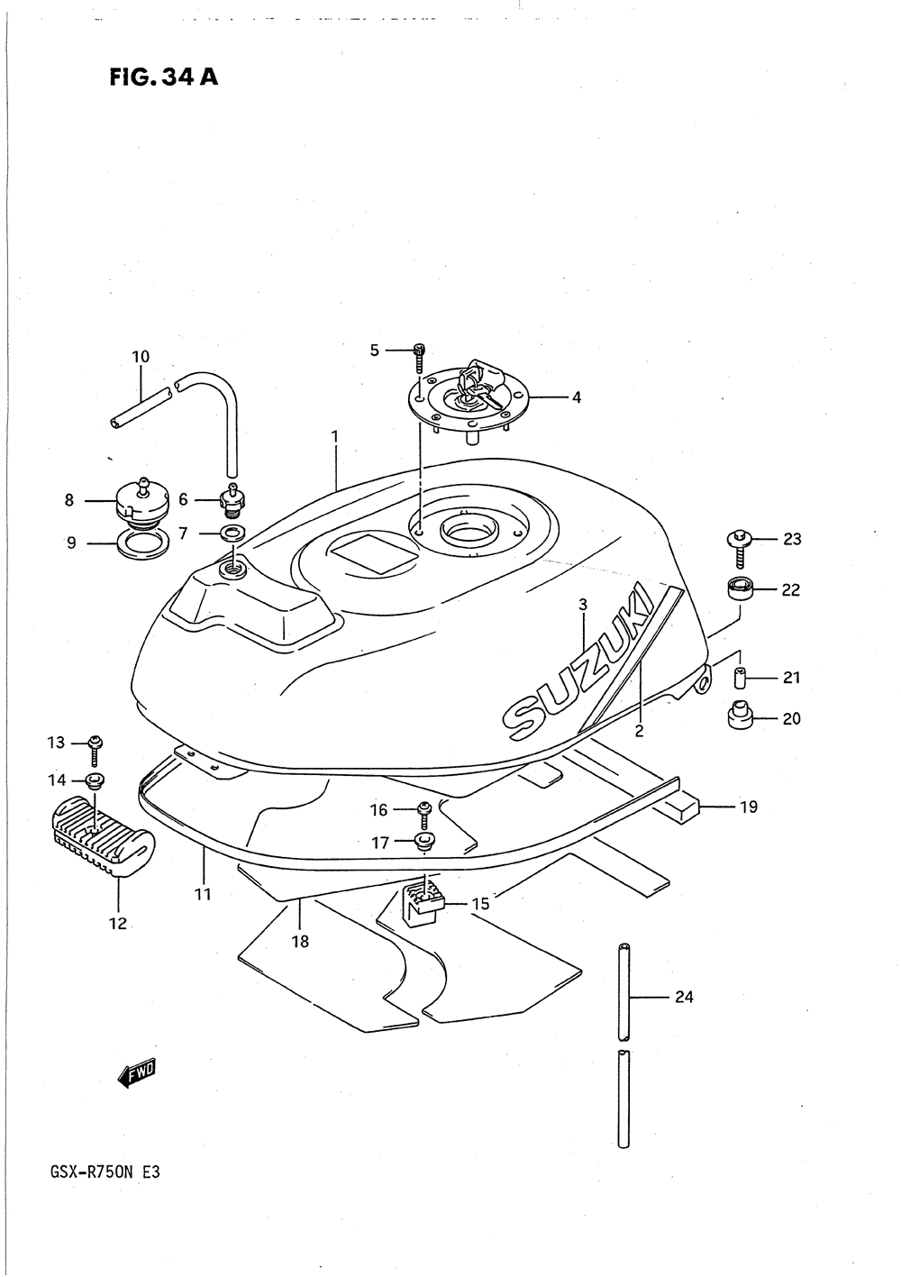 Fuel tank (model n)