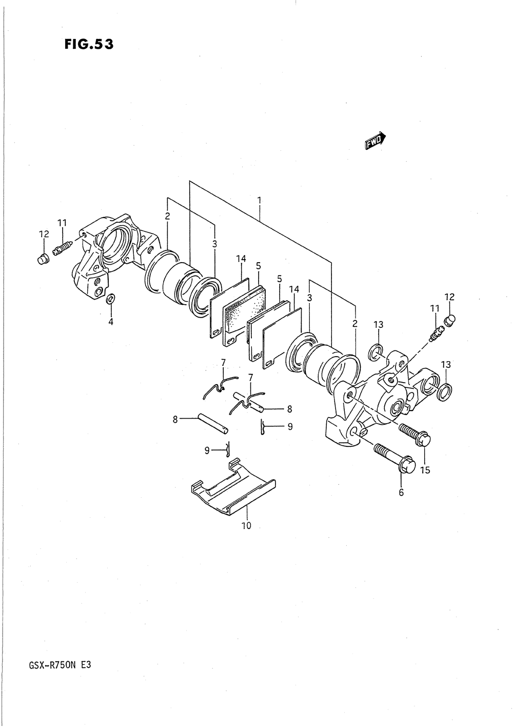 Rear caliper