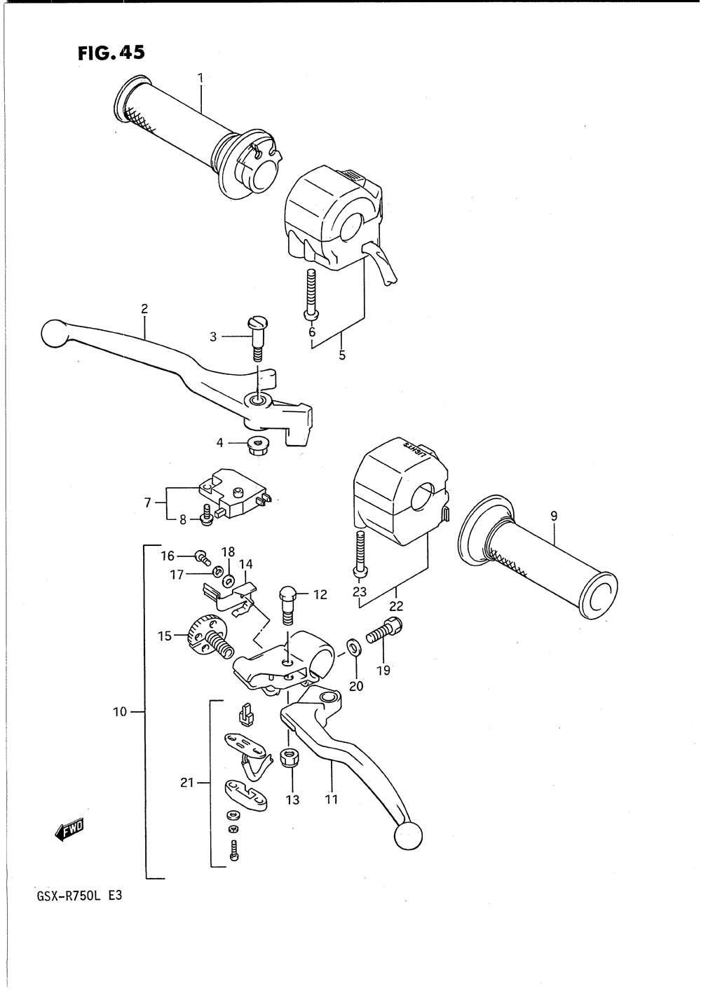 Handle switch (model j)