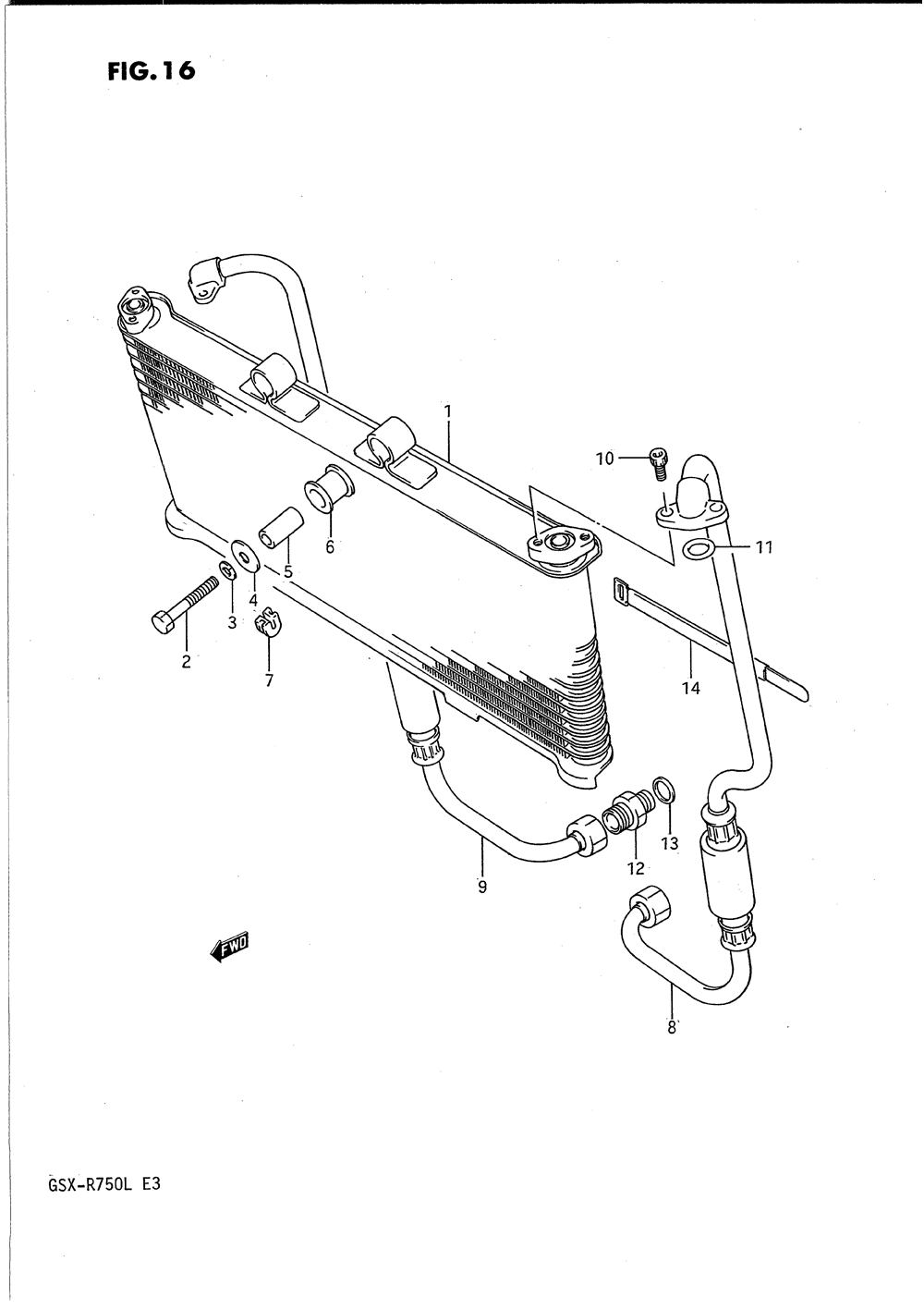 Oil cooler (model j_k)