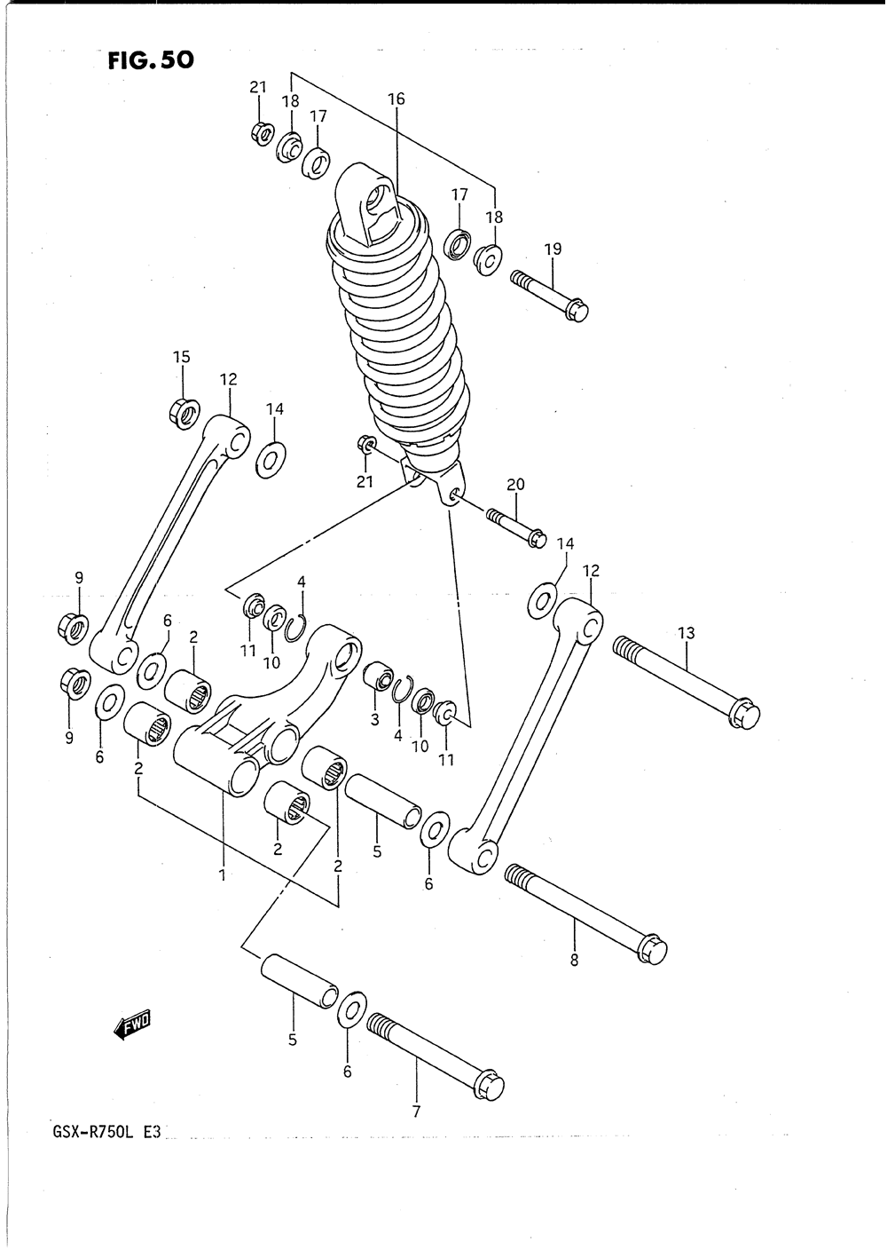 Rear cushion lever (model j_k)