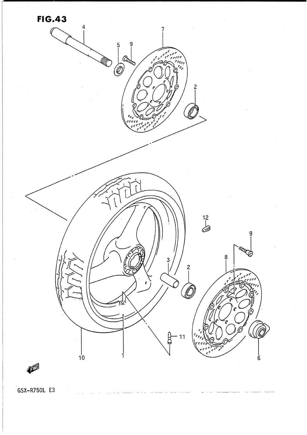 Front wheel (model j_k)